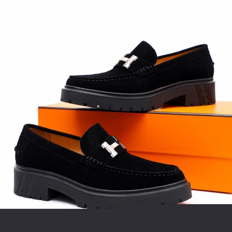 H**mes leather shoes